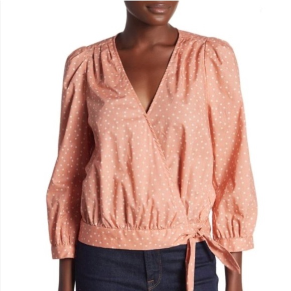 Madewell Star Scatter Wrap Blouse Size XS NWOT - Picture 2 of 9